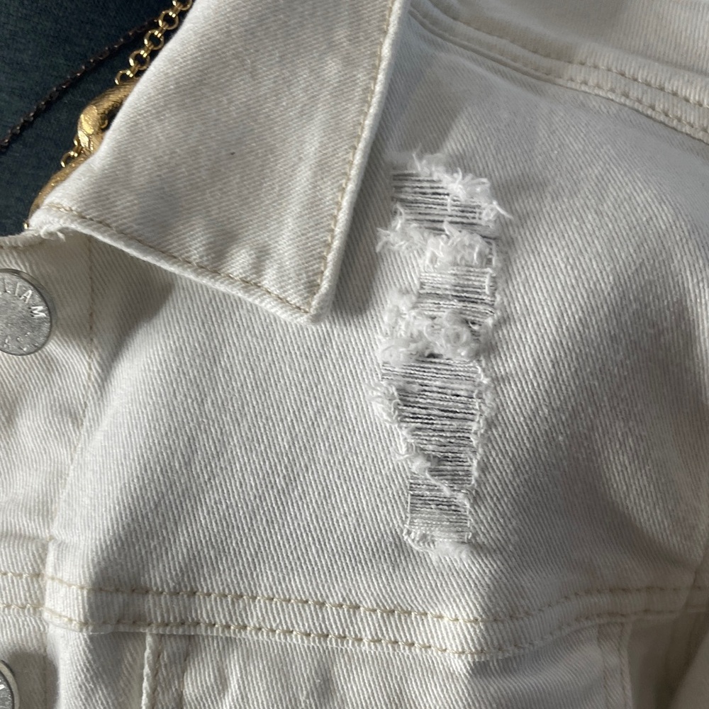William Rast White Jean Jacket - Picture 5 of 8